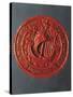 Seal with Hanseatic Cog, Sealing Wax-null-Stretched Canvas