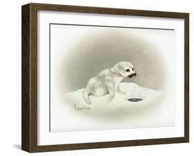 Seal-Peggy Harris-Framed Giclee Print