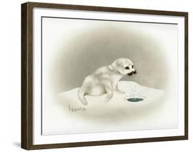 Seal-Peggy Harris-Framed Giclee Print