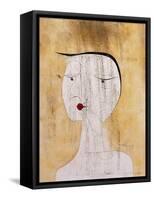 Sealed Woman-Paul Klee-Framed Stretched Canvas