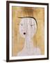 Sealed Woman-Paul Klee-Framed Art Print