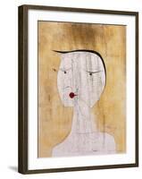 Sealed Woman-Paul Klee-Framed Art Print