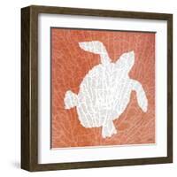 Sealife on Coral III-Julie DeRice-Framed Art Print