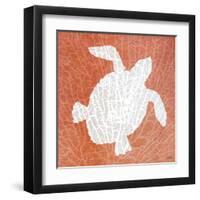 Sealife on Coral III-Julie DeRice-Framed Art Print