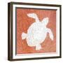 Sealife on Coral III-Julie DeRice-Framed Art Print