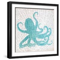 Sealife on Coral V-Julie DeRice-Framed Art Print