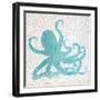 Sealife on Coral V-Julie DeRice-Framed Art Print