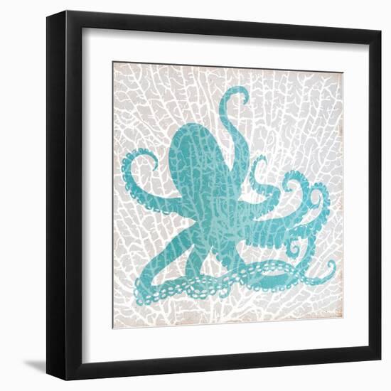 Sealife on Coral V-Julie DeRice-Framed Art Print