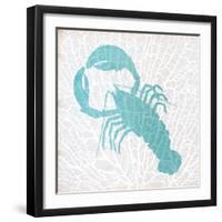 Sealife on Coral VI-Julie DeRice-Framed Art Print