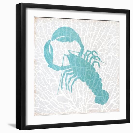 Sealife on Coral VI-Julie DeRice-Framed Art Print