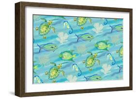 Sealife Rectangle I-Julie DeRice-Framed Art Print