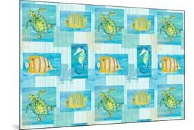 Sealife Rectangle II-Julie DeRice-Mounted Art Print