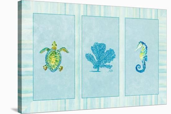 Sealife Rectangle IV-Julie DeRice-Stretched Canvas