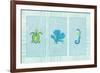 Sealife Rectangle IV-Julie DeRice-Framed Premium Giclee Print