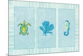 Sealife Rectangle IV-Julie DeRice-Mounted Premium Giclee Print