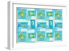 Sealife Rectangle V-Julie DeRice-Framed Art Print