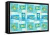 Sealife Rectangle V-Julie DeRice-Framed Stretched Canvas