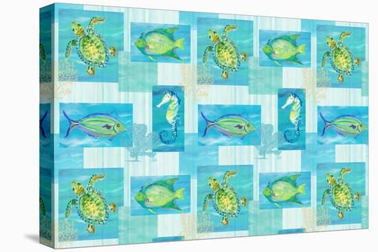 Sealife Rectangle V-Julie DeRice-Stretched Canvas