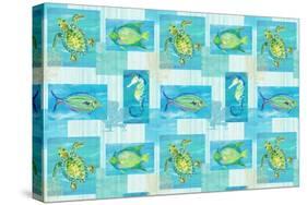 Sealife Rectangle V-Julie DeRice-Stretched Canvas