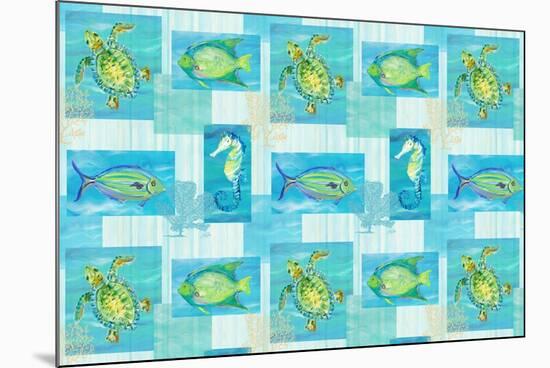 Sealife Rectangle V-Julie DeRice-Mounted Premium Giclee Print