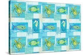 Sealife Rectangle V-Julie DeRice-Stretched Canvas