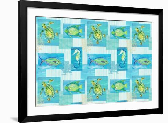 Sealife Rectangle V-Julie DeRice-Framed Art Print