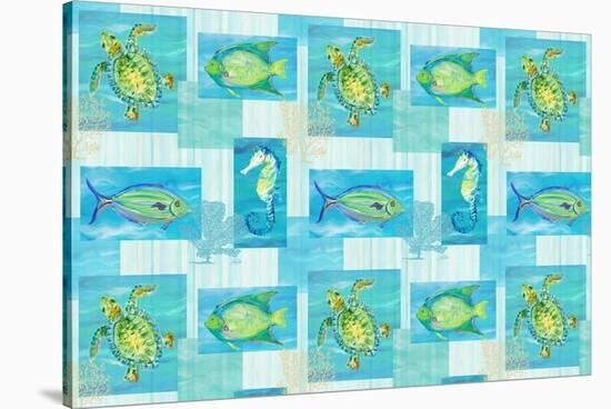 Sealife Rectangle V-Julie DeRice-Stretched Canvas