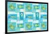 Sealife Rectangle V-Julie DeRice-Framed Art Print