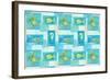 Sealife Rectangle V-Julie DeRice-Framed Art Print