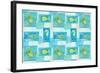 Sealife Rectangle V-Julie DeRice-Framed Art Print