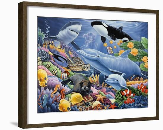 Sealife-Jenny Newland-Framed Giclee Print