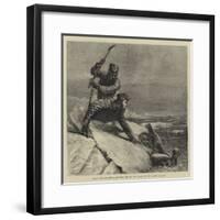 Seals and Sealskins, Hunters Killing the Seals in the Arctic Regions-Samuel Edmund Waller-Framed Giclee Print