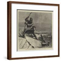 Seals and Sealskins, Hunters Killing the Seals in the Arctic Regions-Samuel Edmund Waller-Framed Giclee Print