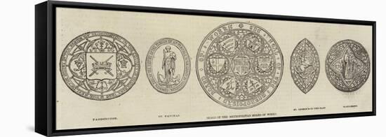 Seals of the Metropolitan Board of Works-null-Framed Stretched Canvas