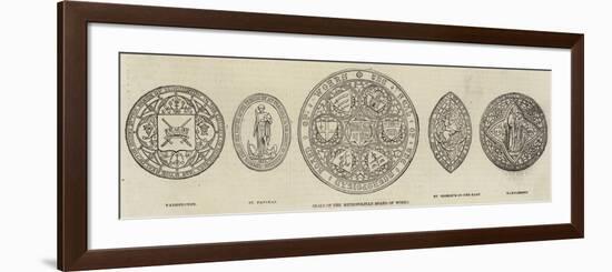 Seals of the Metropolitan Board of Works-null-Framed Premium Giclee Print