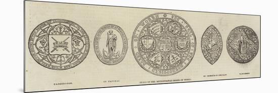 Seals of the Metropolitan Board of Works-null-Mounted Premium Giclee Print