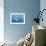 Seals Race to Get Away from a Giant Megalodon Shark-null-Framed Art Print displayed on a wall