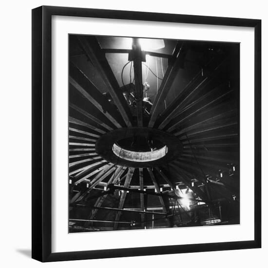 Seam Welding under Arc Lighting-Heinz Zinram-Framed Photographic Print