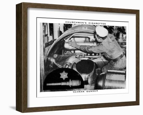 Seaman Gunner, 1937-WA & AC Churchman-Framed Giclee Print