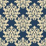 Classical French Fleur-De-Lis Seamless Pattern-seamartini-Art Print