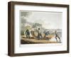 Seamen Hauling a Clinker-Built Dinghy Up onto the Shore, 1821-null-Framed Giclee Print