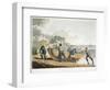 Seamen Hauling a Clinker-Built Dinghy Up onto the Shore, 1821-null-Framed Giclee Print