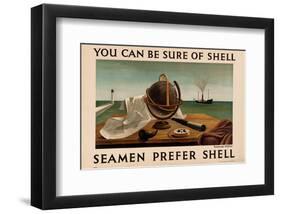 Seamen Prefer Shell-null-Framed Art Print