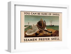 Seamen Prefer Shell-null-Framed Art Print