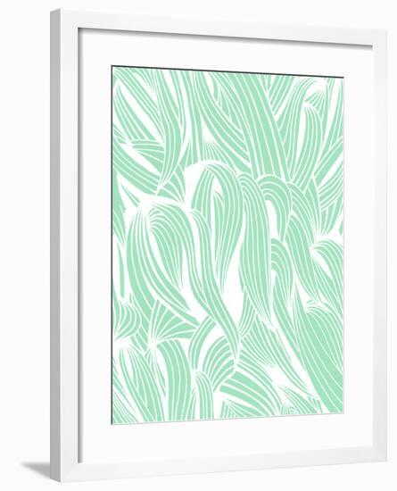 Seamfoam Organic Pattern-Cat Coquillette-Framed Giclee Print