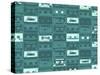 Seamles Pattern from Old Retro Audio Tapes-falkovsky-Stretched Canvas