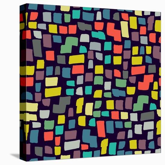 Seamless Abstract Color Pattern. Vector Illustration-Magnia-Stretched Canvas