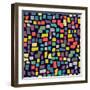Seamless Abstract Color Pattern. Vector Illustration-Magnia-Framed Art Print