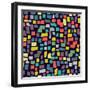 Seamless Abstract Color Pattern. Vector Illustration-Magnia-Framed Art Print