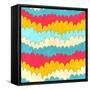 Seamless Abstract Color Wave Pattern. Vector Illustration-Magnia-Framed Stretched Canvas